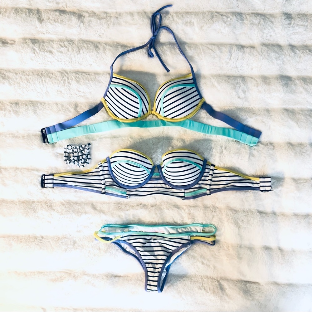 3 Piece Victoria Secrets Swim Set. (2) 32b , XSMALL